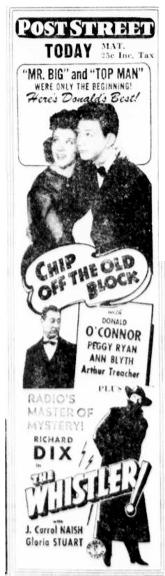 "Chip Off the Old Block" and "The Whistler"